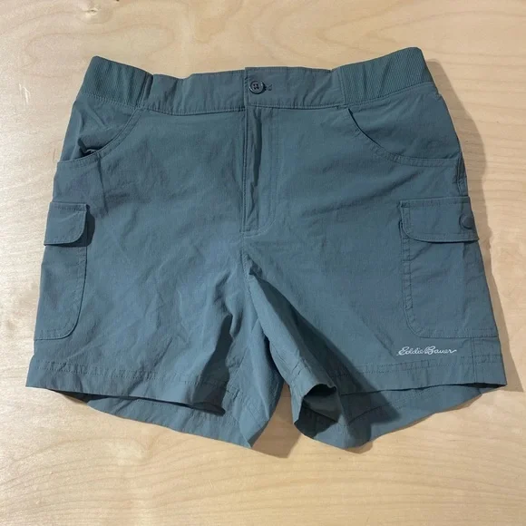 Eddie Bauer Slate Cargo Shorts Small (DP) - Picture 4 of 8